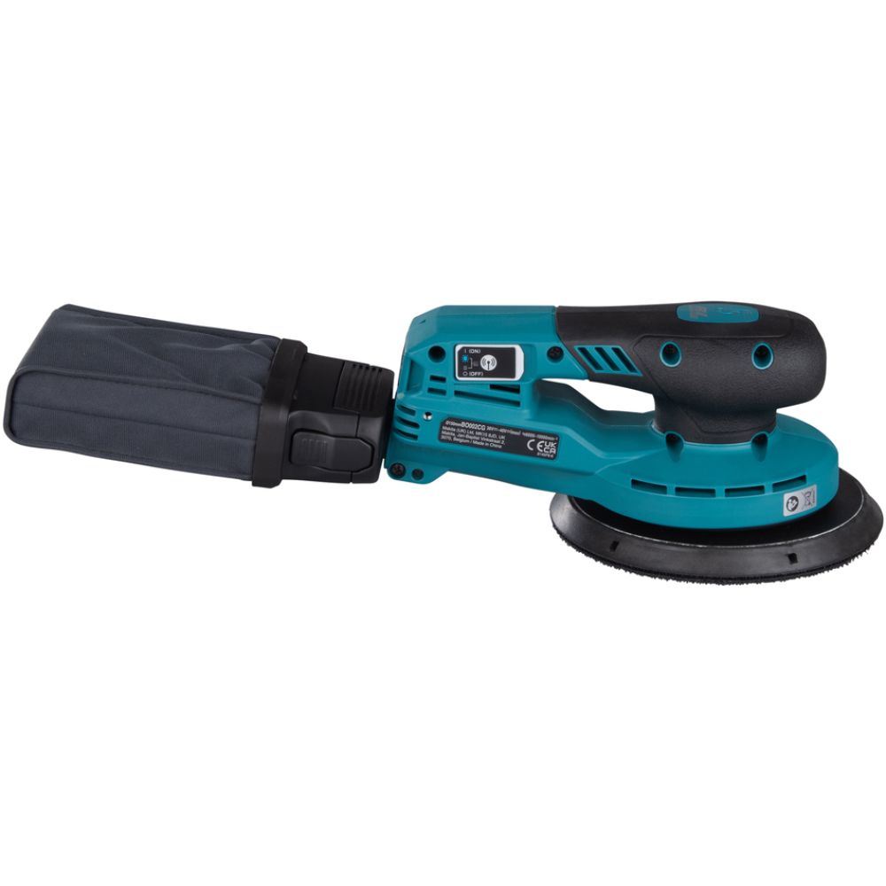 Аккумуляторная эксцентриковая шлифмашина Makita BO002CGZ, 40 В, 150 мм, 10000 кол/мин, с выносной батареей, без АКБ и ЗУ