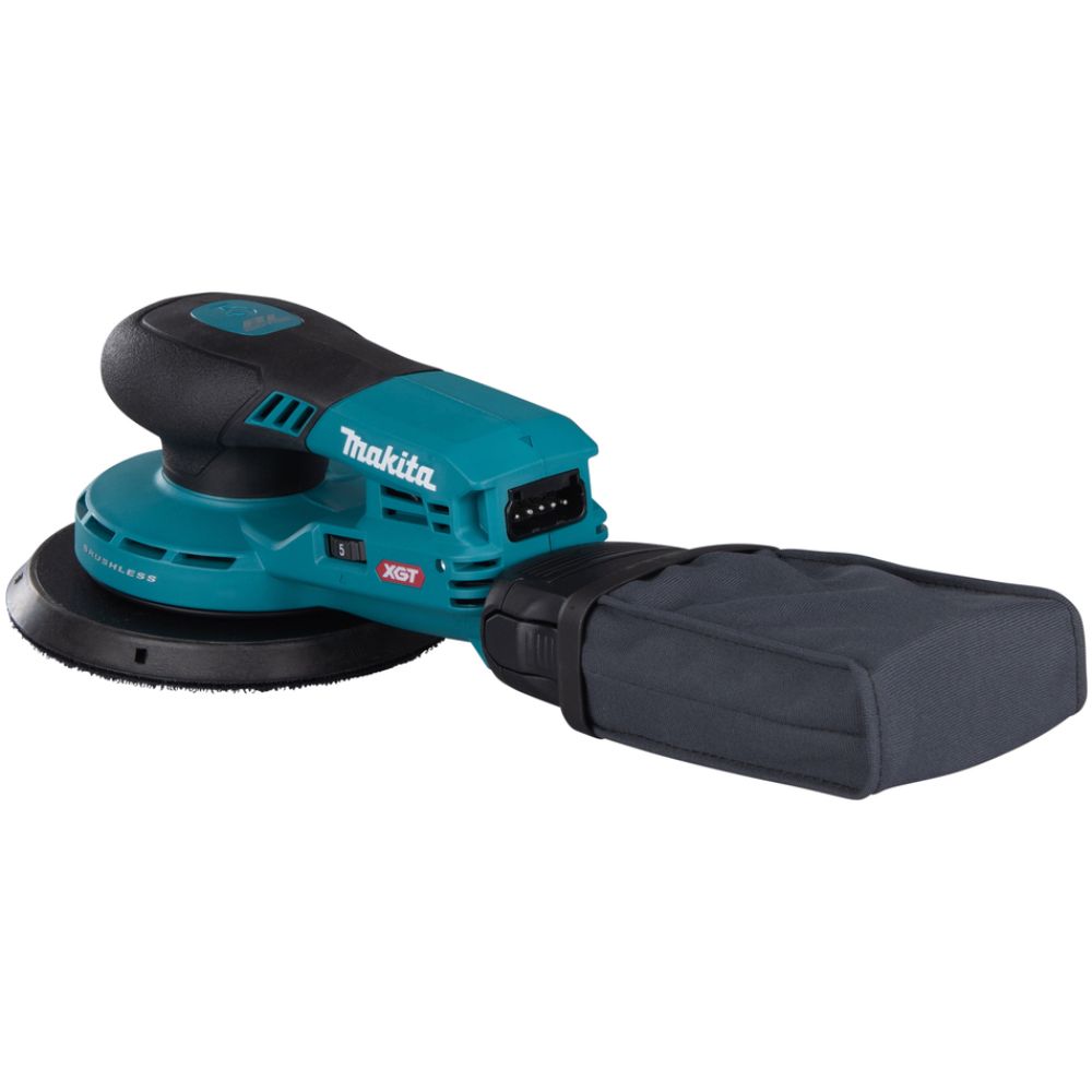 Аккумуляторная эксцентриковая шлифмашина Makita BO002CGZ, 40 В, 150 мм, 10000 кол/мин, с выносной батареей, без АКБ и ЗУ