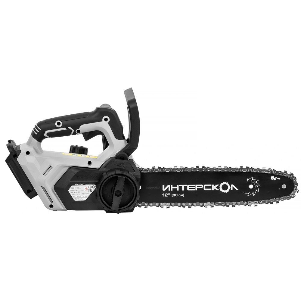 Аккумуляторная цепная пила ИНТЕРСКОЛ ПЦА-12/36В, 36 В, 30 см, без АКБ и ЗУ (824.0.0.70)
