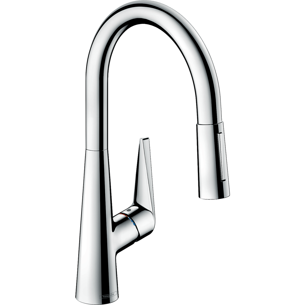 Смеситель для кухонной мойки hansgrohe Talis M51 200, с вытяжным душем 2jet, Eco 72817000, хром