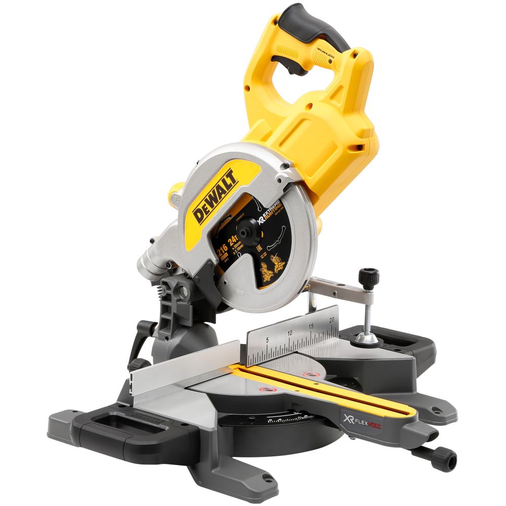 Аккумуляторная торцовочная пила DEWALT DCS777N, 54 В, 216 мм, 6300 об/мин, без АКБ и ЗУ (DCS777N-XJ)
