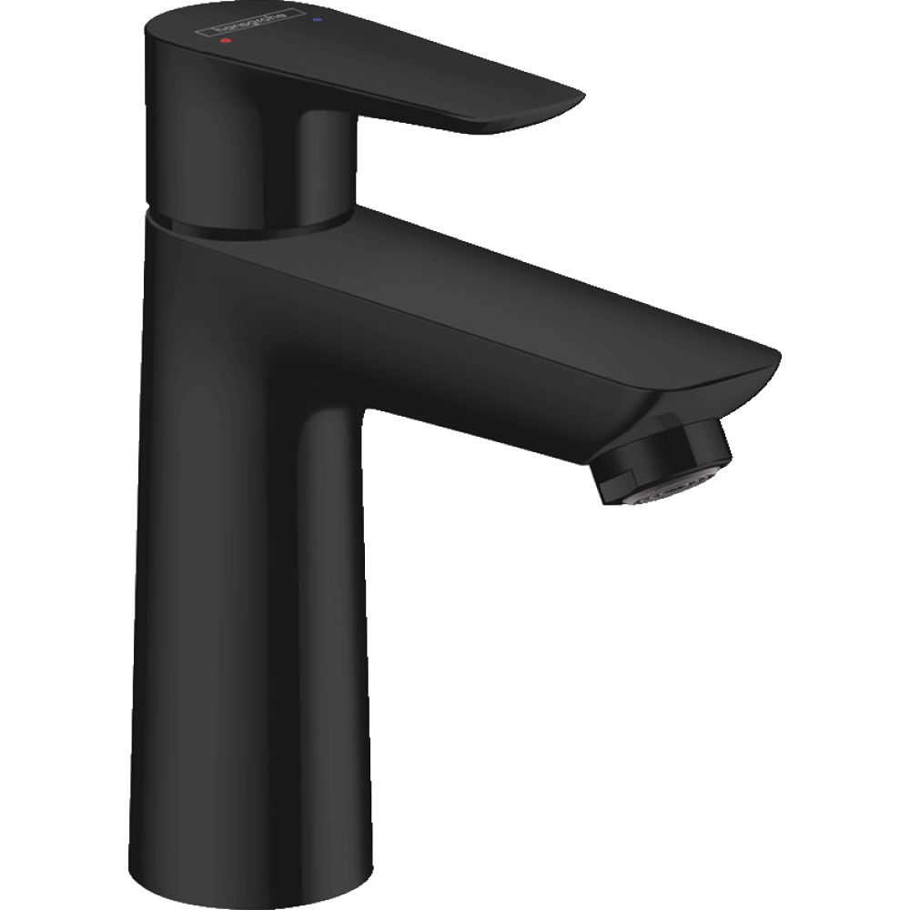 Смеситель для раковины hansgrohe Talis E 110, без сливного гарнитура 71712670, матовый черный