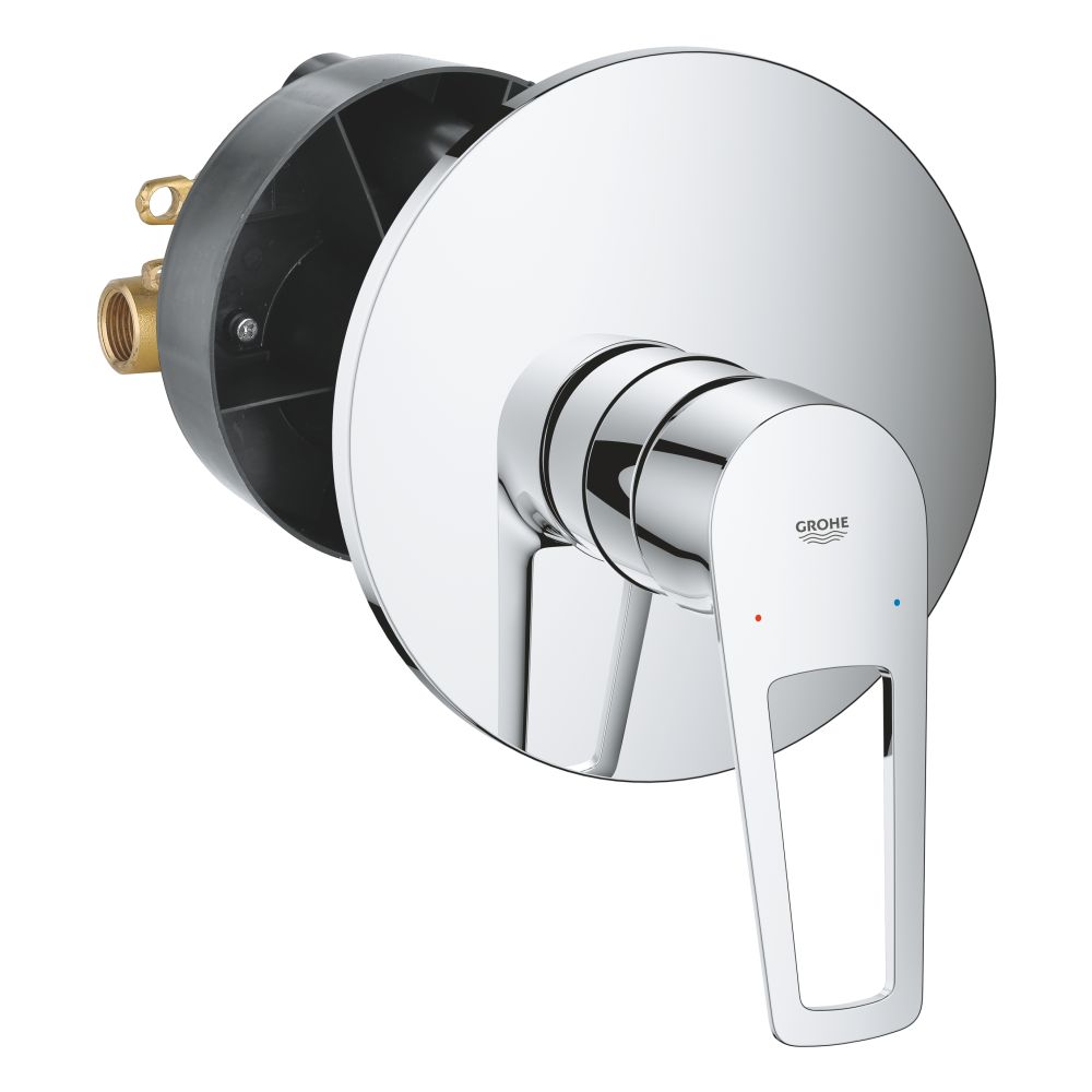 Смеситель для душа GROHE BauLoop в комплекте с монтажной частью, хром (29080001)
