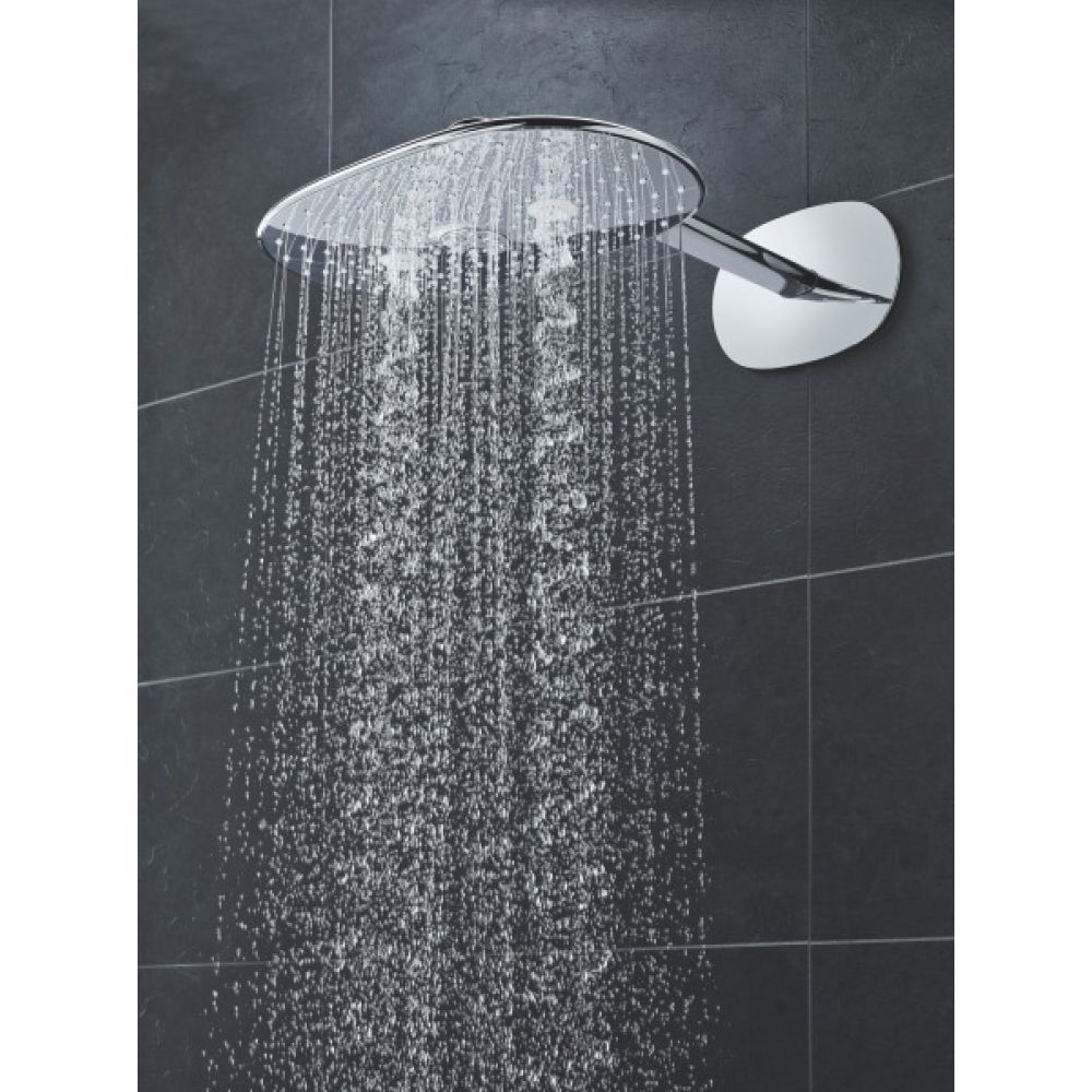Верхний душ GROHE Rainshower 360 MONO с душевым кронштейном, 1 режим, 450 мм, хром (26450LS0)