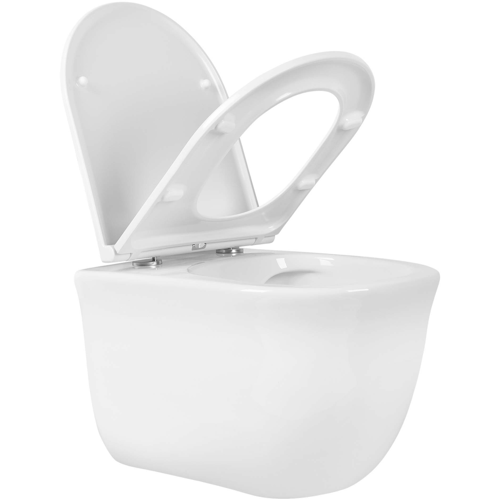 Унитаз Aquatek КЛАССИК подвесной с сиденьем с микролифтом, белый AQ1112-00