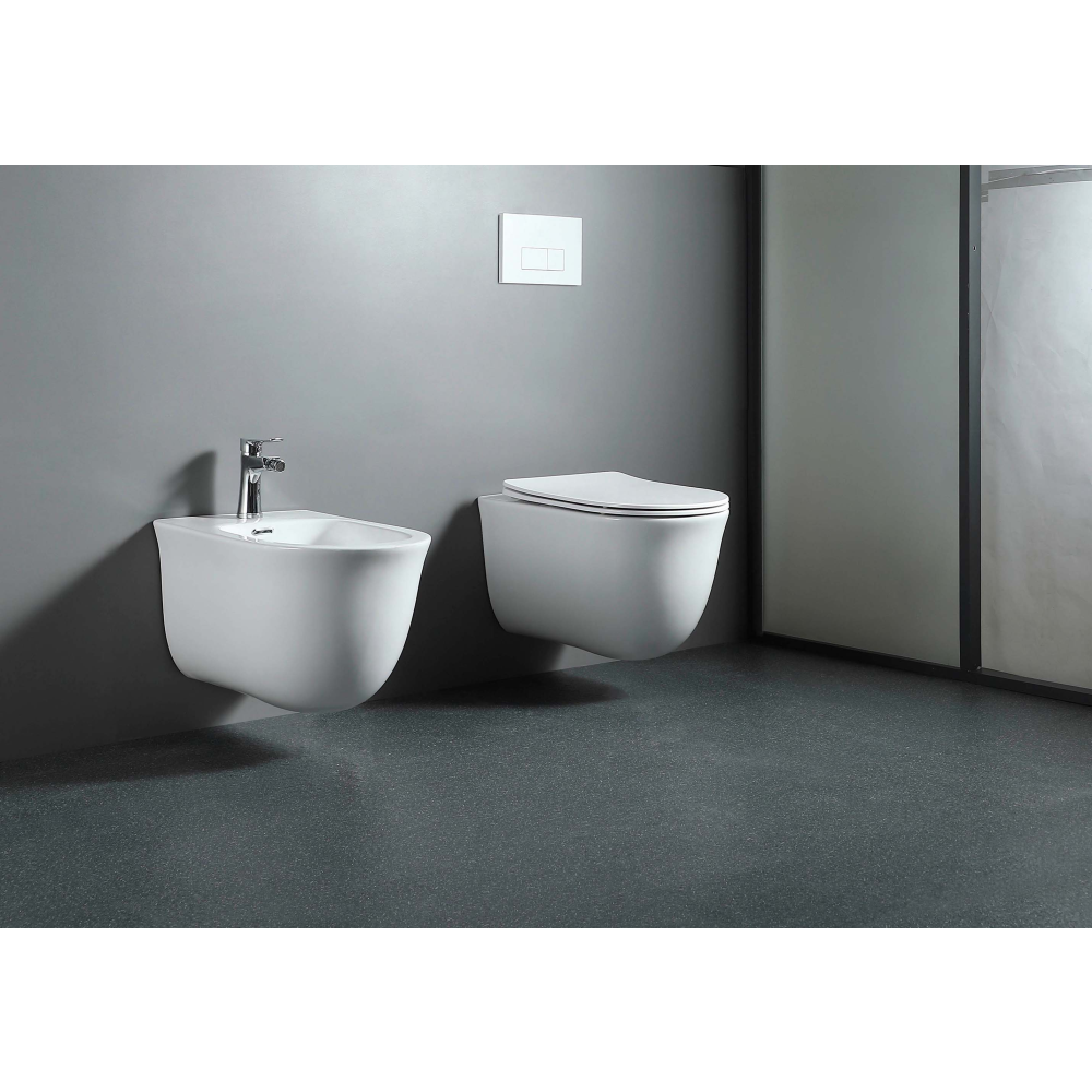 Унитаз Aquatek КЛАССИК подвесной с сиденьем с микролифтом, белый AQ1112-00