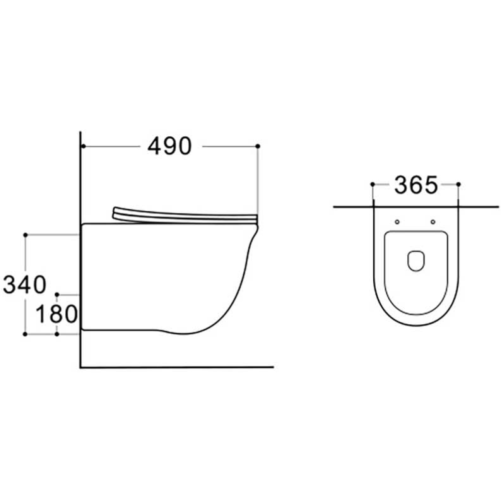 Унитаз Aquatek КЛАССИК подвесной с сиденьем с микролифтом, белый AQ1112-00