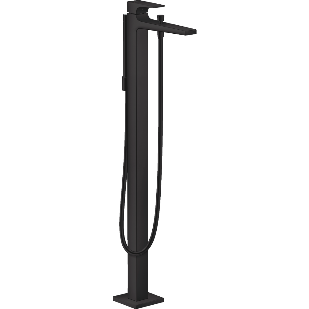 Внешняя часть смесителя для ванны hansgrohe Metropol напольного монтажа 32532670, матовый черный