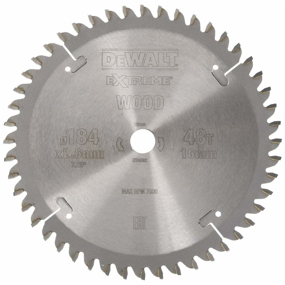 Пильный диск DEWALT EXTREME WORKSHOP DT4092, 184/16 мм.