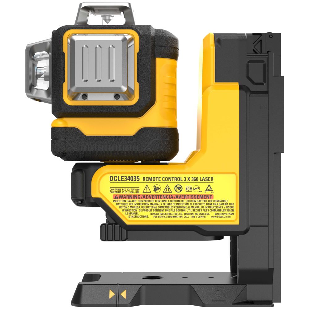 Аккумуляторный лазерный нивелир DEWALT DCLE34035B, 18 В, зеленый луч, 80 м, без АКБ и ЗУ, в кейсе (DCLE34035B-XJ)