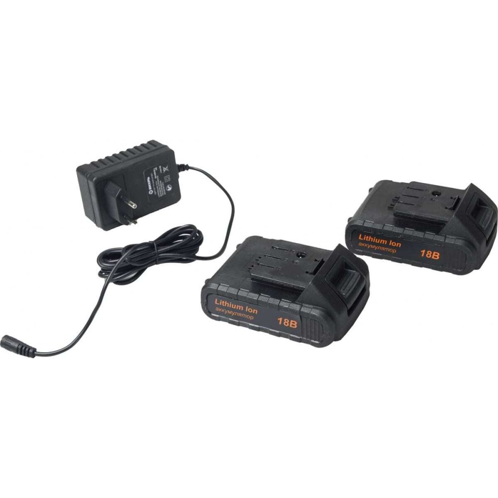 Бесщеточная аккумуляторная дрель-шуруповерт Вихрь ДА-18Л-2КУ/Б, 18 В, 1400 об/мин, с 2 АКБ 2 Ач и ЗУ, в кейсе, 72/14/23