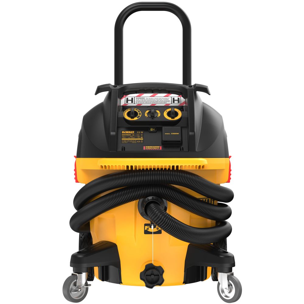 Строительный пылесос DEWALT DWV905H, 1400 Вт, 38 л (DWV905H-QS)