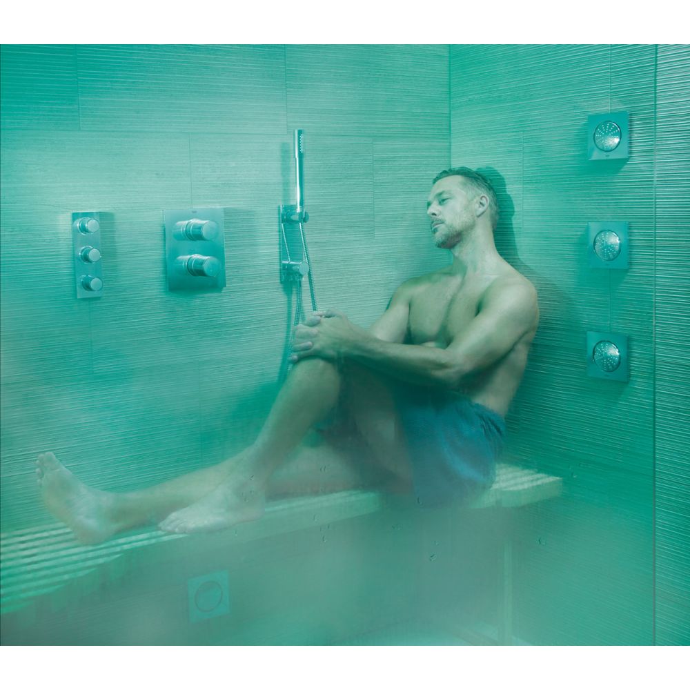 Держатель настенный для ручного душа GROHE Grohtherm F с подключением для душевого шланга, хром (27621000)