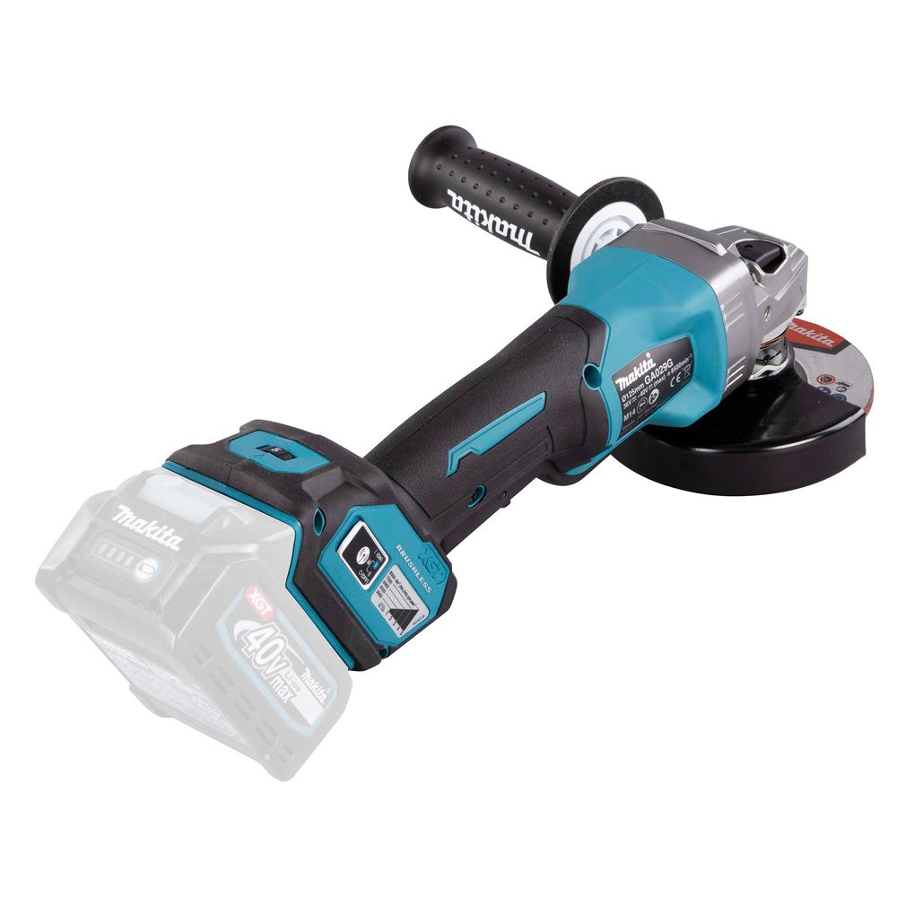 Аккумуляторная угловая шлифмашина Makita GA029GZ, 40 В, 125 мм, 8500 об/мин, без АКБ и ЗУ
