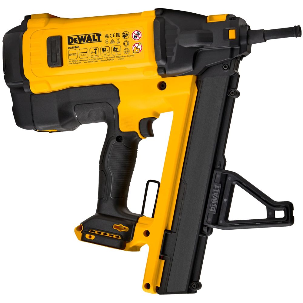Аккумуляторный гвоздезабивной пистолет DEWALT DGN845D1, 18 В, 100 Дж, с АКБ 2 Ач и ЗУ, в кейсе (DGN845D1-QW)