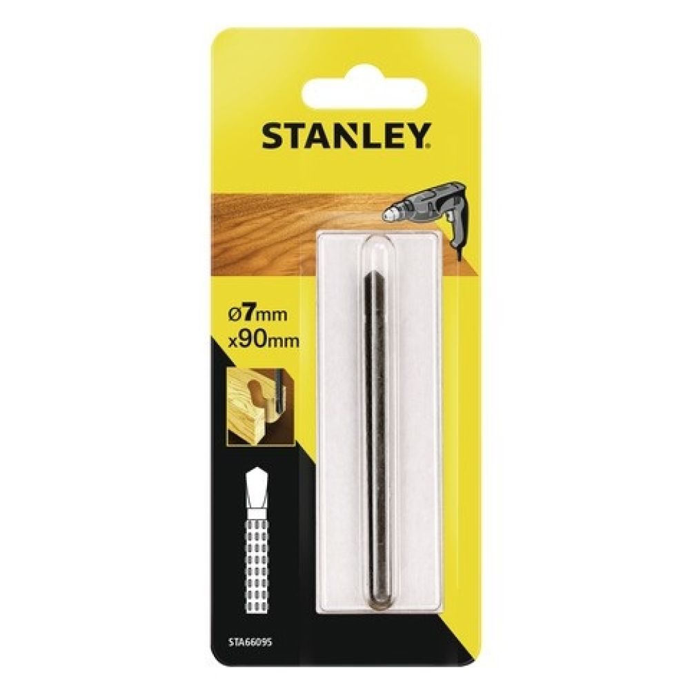 Рашпиль-сверло по дереву цилиндрическое для дрели STANLEY STA66095, D7х90х50 мм