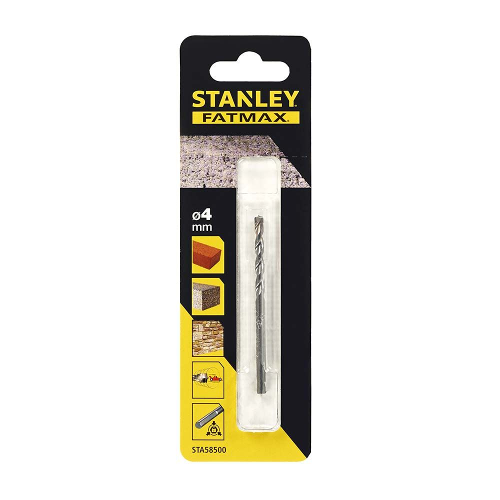 Сверло по бетону и камню STANLEY STA58500, 3 гранный хвостовик 4x75x40 мм