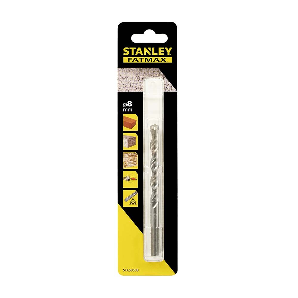 Сверло по бетону и камню STANLEY STA58508, 3 гранный хвостовик 8x120x80 мм