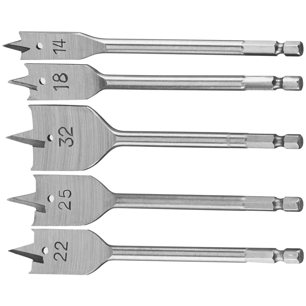 Набор перьевых сверл по дереву DEWALT DT4798, 14-32 мм, 5 шт. (DT4798-QZ)