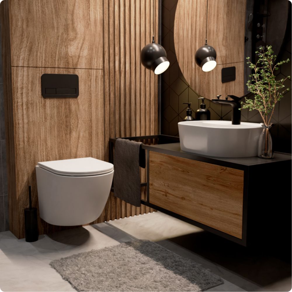 Комплект инсталляции GROHE Rapid SL 38772SH0 с унитазом AQUAme AQM2002MW и сиденьем с микролифтом (NW0286)