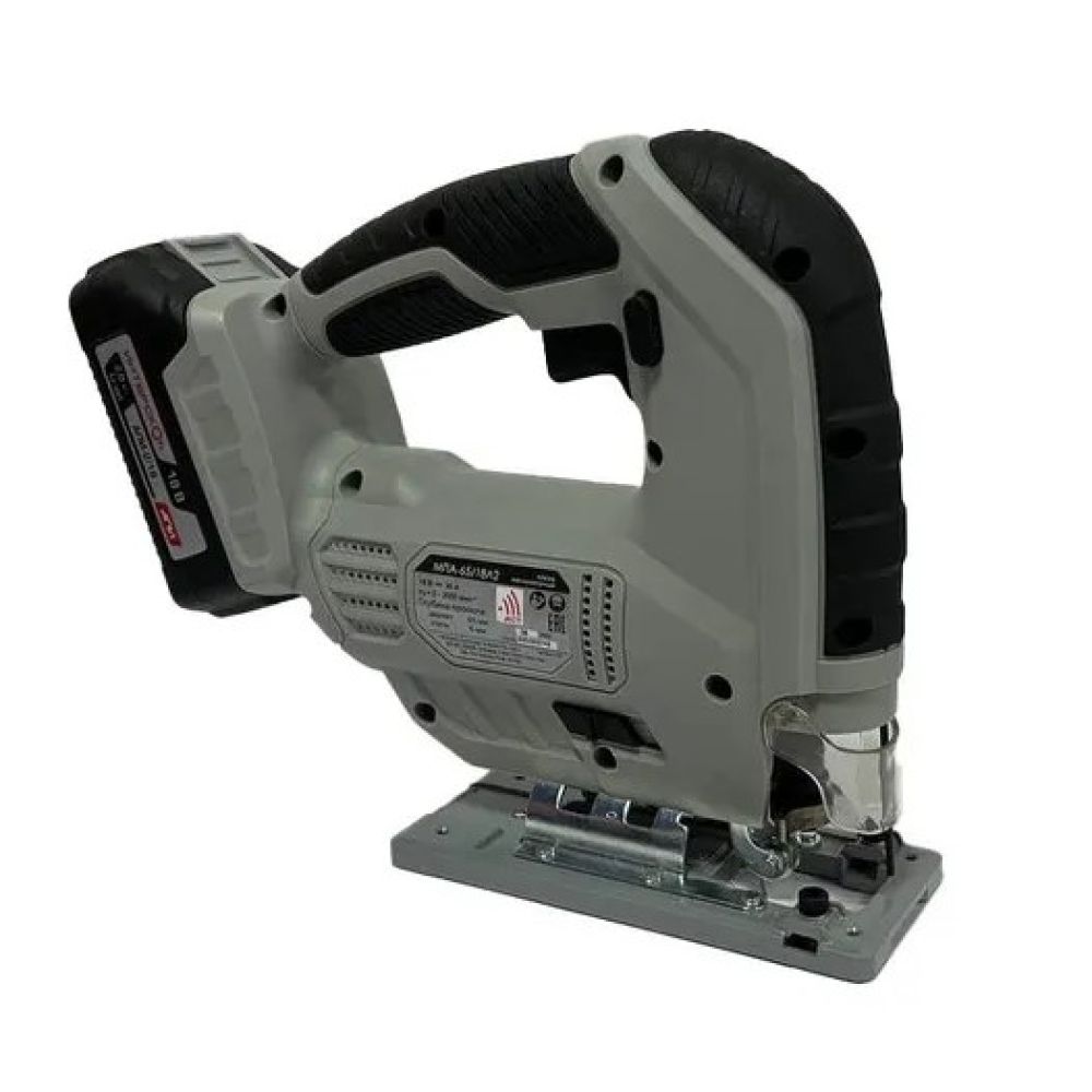 Аккумуляторный лобзик ИНТЕРСКОЛ МПА-65/18Л2, 18 В, 3000 ход/мин, 19 мм, с 2 АКБ 2 Ач и ЗУ, в кейсе (630.2.2.70)