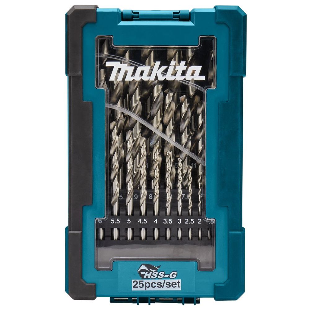 Набор сверл по металлу Makita HSS 1-13 мм, 25 шт., D-67555