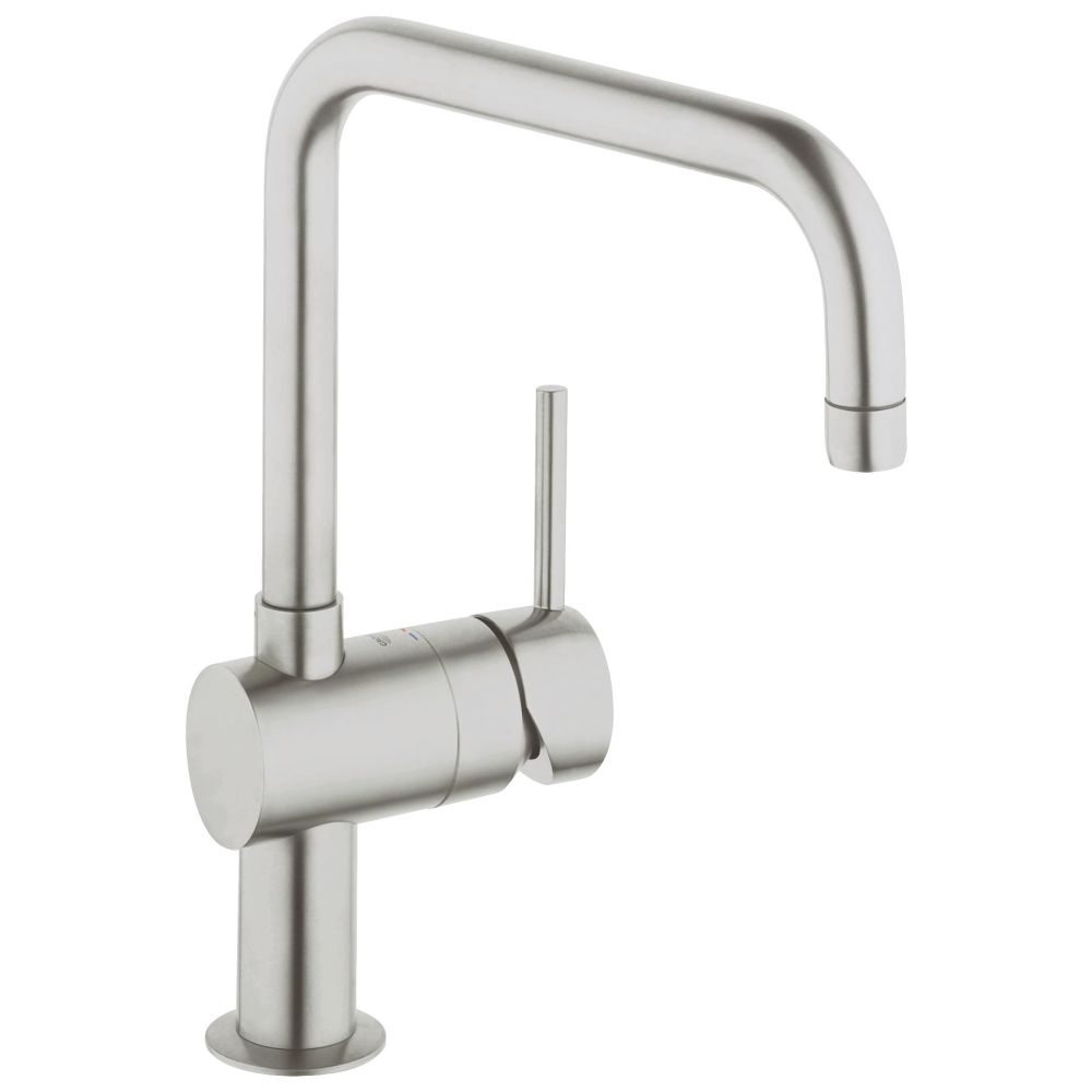 Смеситель для кухни GROHE Minta с поворотным U-изливом, суперсталь (32488DC0)