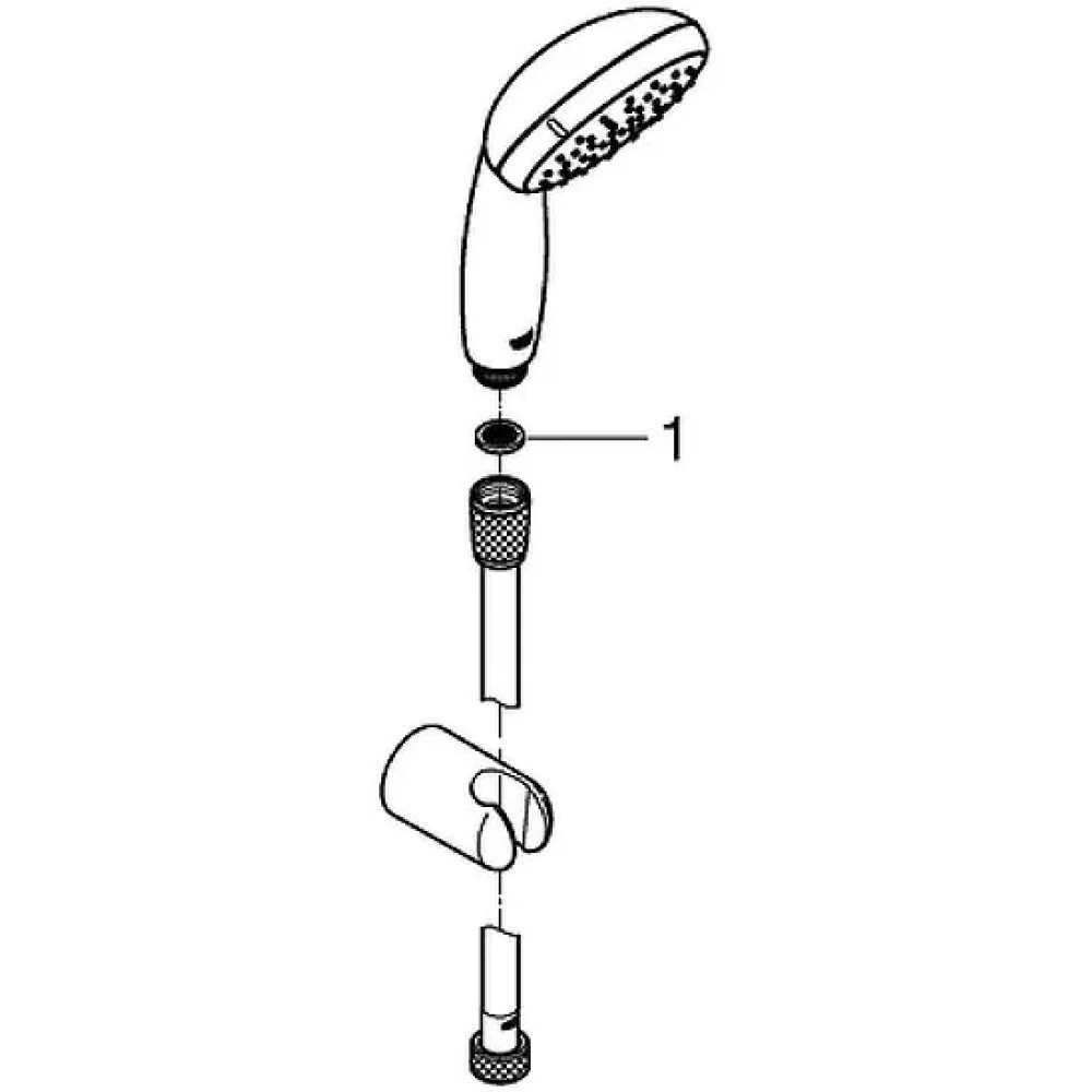 Душевой набор GROHE Tempesta 100, 2 режима, 1250 мм, 9,5 л/мин, хром (27799001)