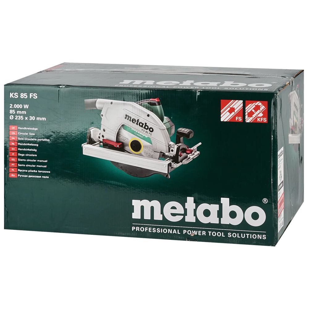 Дисковая пила Metabo KS 85 FS, 2000 Вт, 235 мм, 4500 об/мин (601085000)