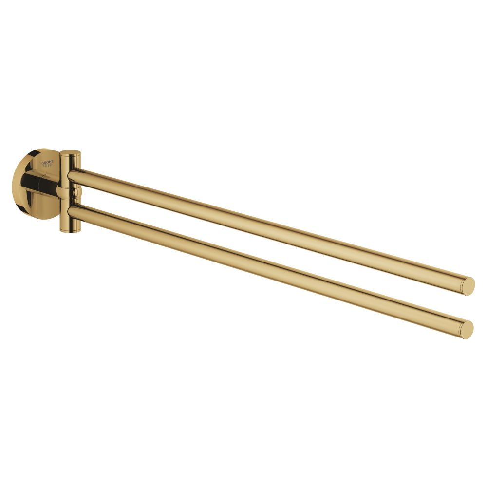 Держатель для полотенца GROHE Essentials двойной, поворотный, холодный рассвет глянец (40371GL1)
