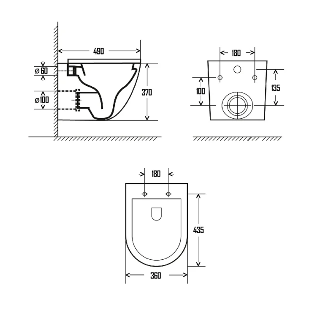 Комплект инсталляции GROHE Solido 38811KF0 с унитазом AQUAme AQM2002MB и сиденьем с микролифтом (NW0296)