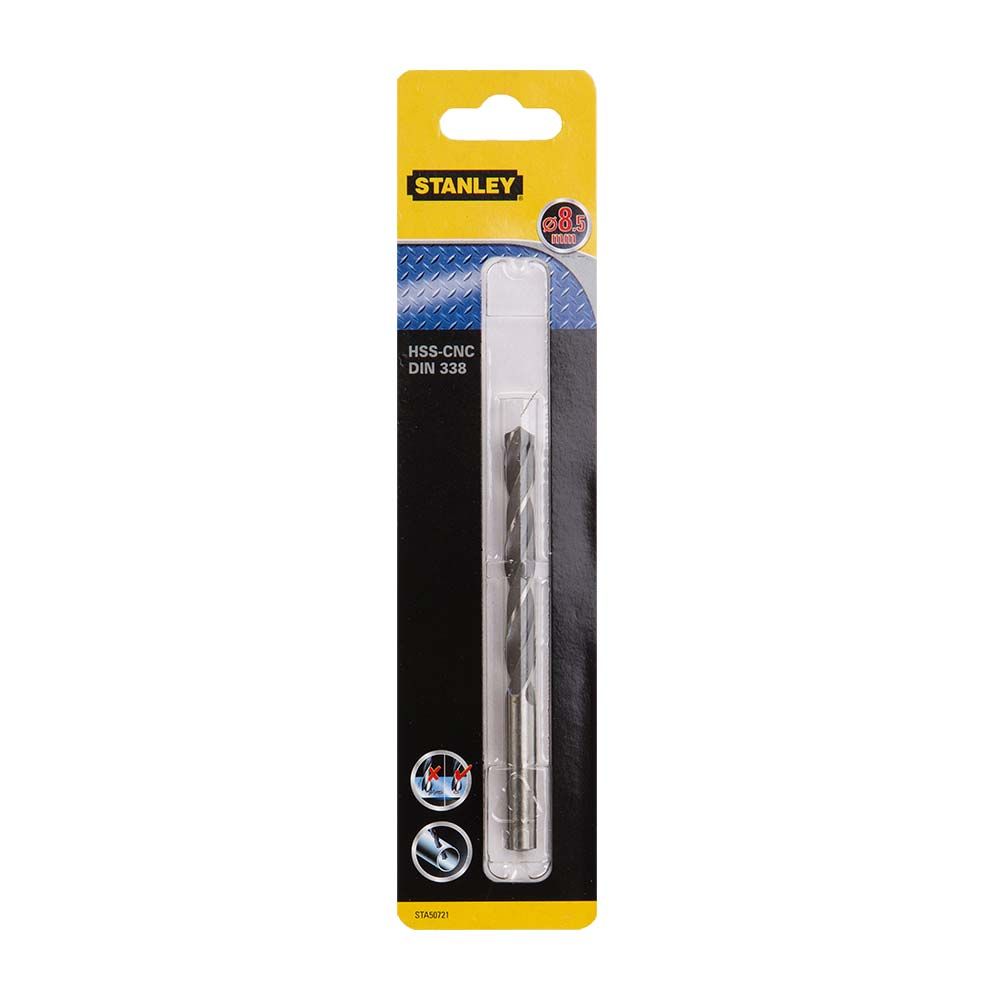 Сверло по металлу STANLEY STA50721, HSS-G CROWN 8,5x117x75 мм