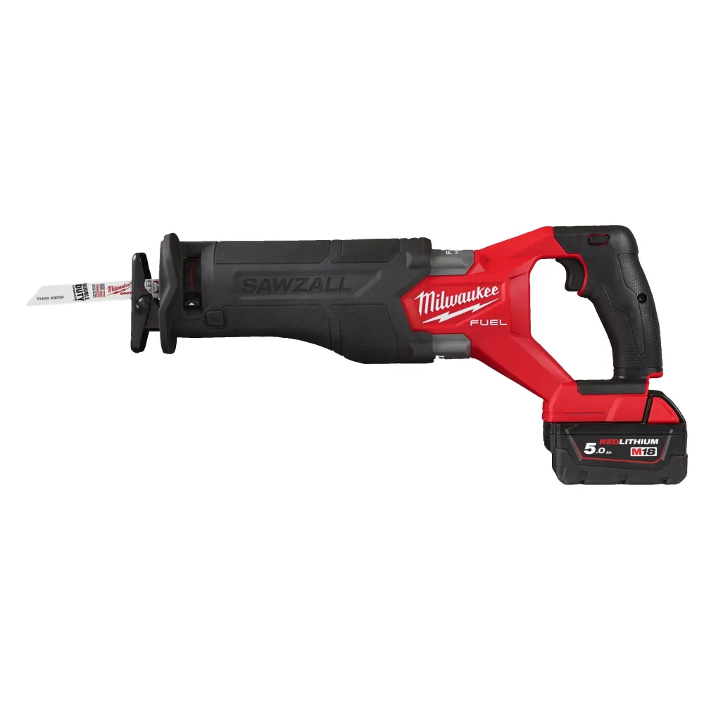 Аккумуляторная сабельная пила Milwaukee M18 FSZ-502X, 18 В, 3000 ход/мин, с 2 АКБ 5 Ач и ЗУ, в кейсе, 4933478291