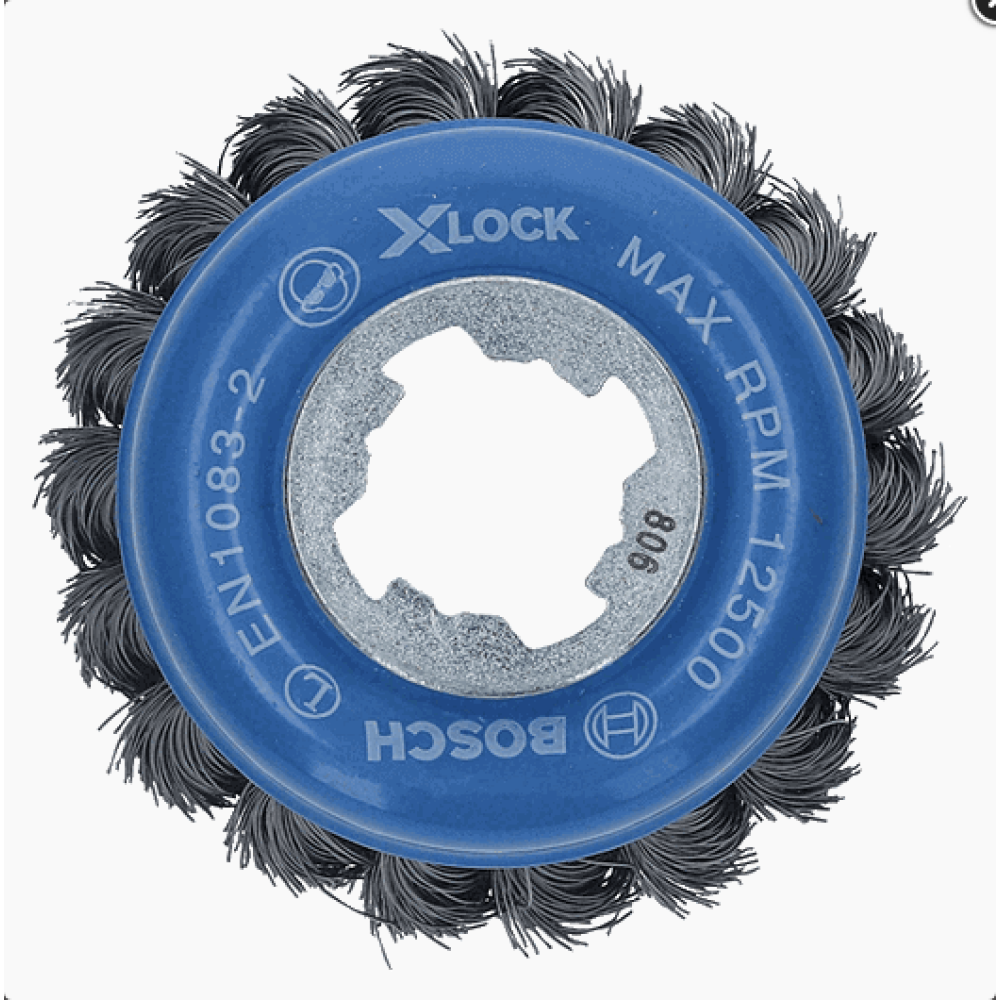 Чашечная щетка Bosch X-LOCK, пучки, 75мм, сталь 0.35мм (2608620726)