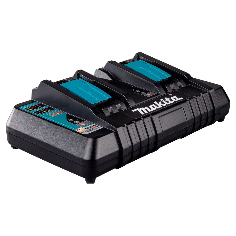 Набор Makita: 2 аккумулятора BL1850B, Li-Ion, 18 В, 5 Ач и двойное быстрое ЗУ DC18RD, 7.2-18 В, 2x9 А, 191L75-3
