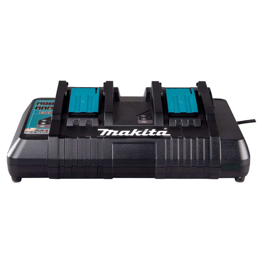 Набор Makita: 2 аккумулятора BL1850B, Li-Ion, 18 В, 5 Ач и двойное быстрое ЗУ DC18RD, 7.2-18 В, 2x9 А, 191L75-3