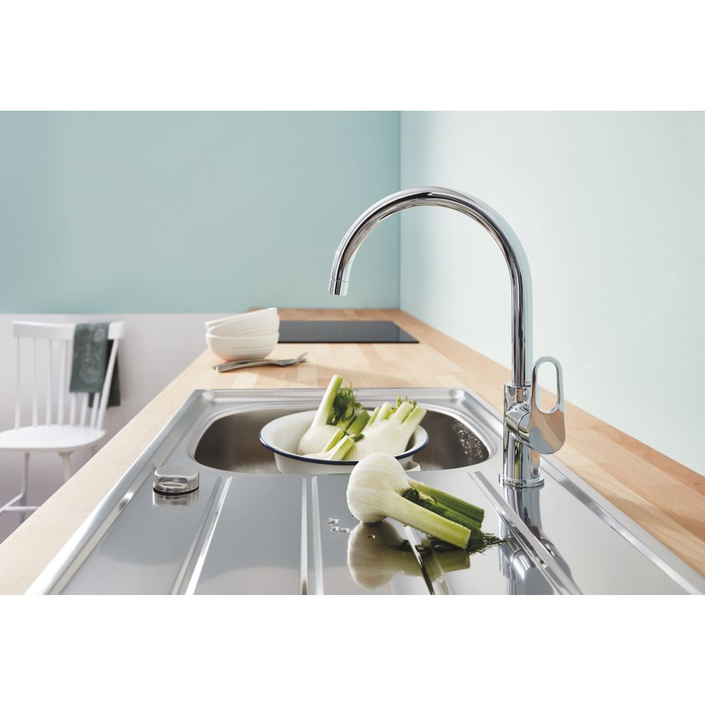 Смеситель для кухни GROHE BauFlow, хром (31538001)