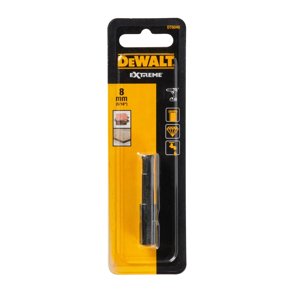 Сверло алмазное трубчатое DEWALT EXTREME, 8 мм, 1 шт. (DT6040-QZ)