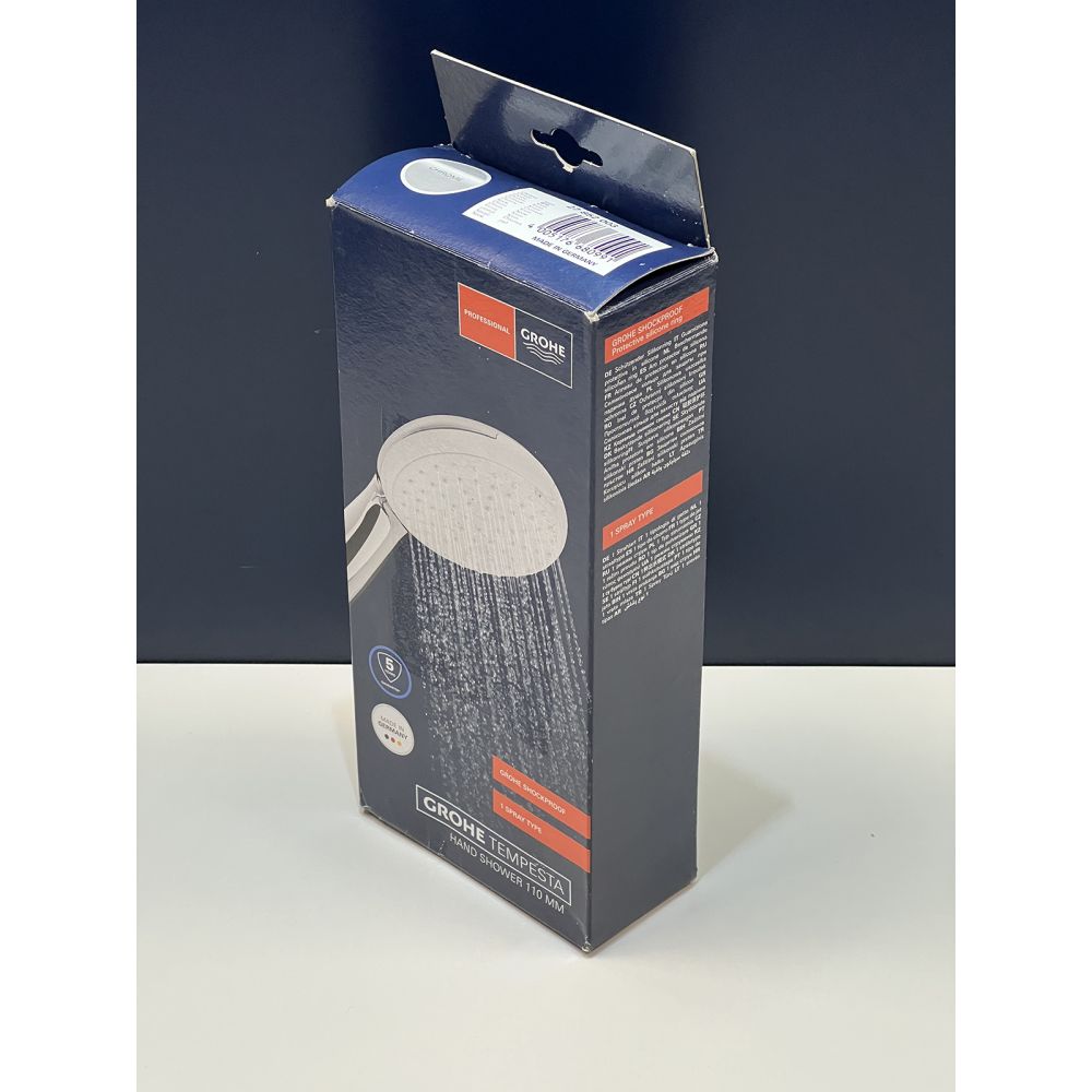 Ручной душ GROHE Tempesta 110, 16,6 л/мин, 1 режим, хром (27852003/U), уцененный товар