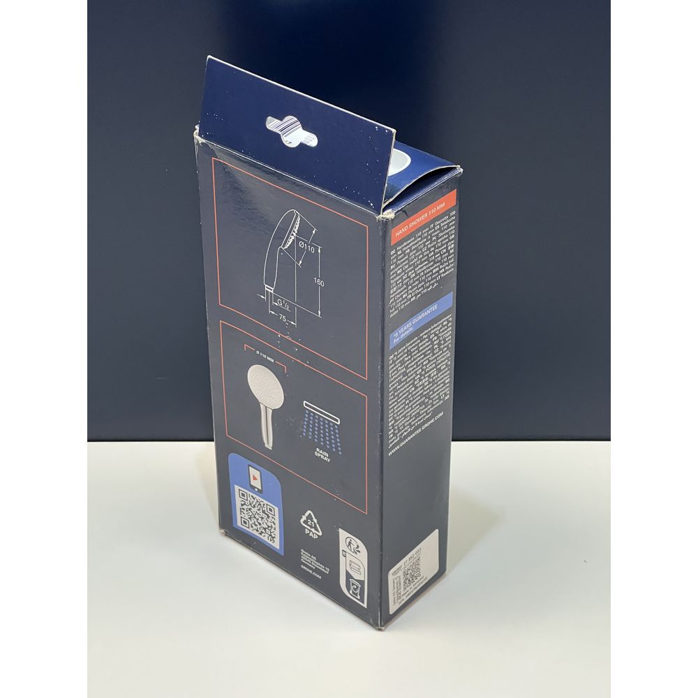 Ручной душ GROHE Tempesta 110, 16,6 л/мин, 1 режим, хром (27852003/U), уцененный товар