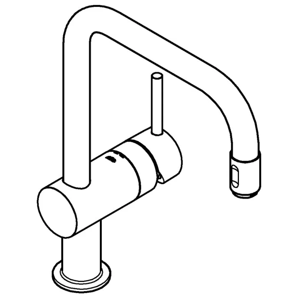 Смеситель для кухни GROHE Minta с вытяжным U-изливом, хром (32067000)