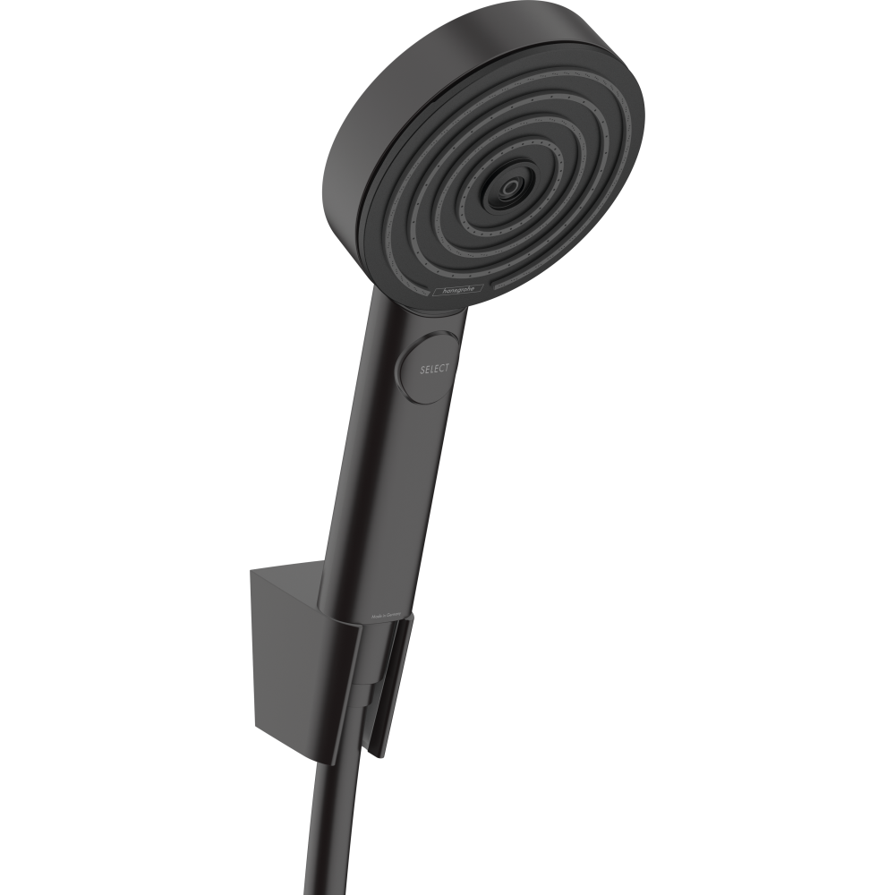 Душевой набор hansgrohe Pulsify Select S 105 3jet Relaxation с держателем и шлангом 160 см 24303670, матовый черный