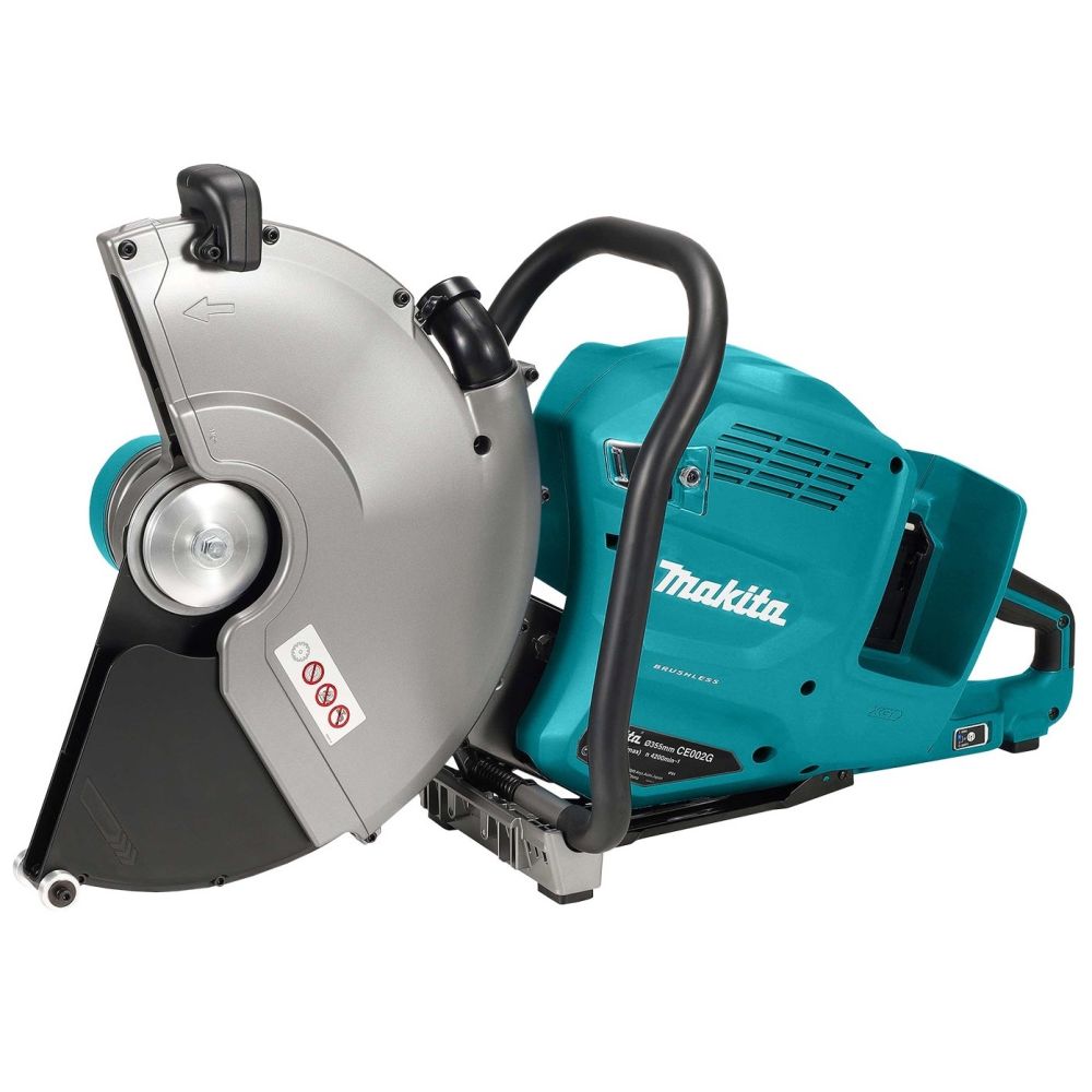 Аккумуляторная отрезная пила Makita, 2х40 В, 355 мм, 5300 об/мин, без АКБ и ЗУ, CE002GZ01