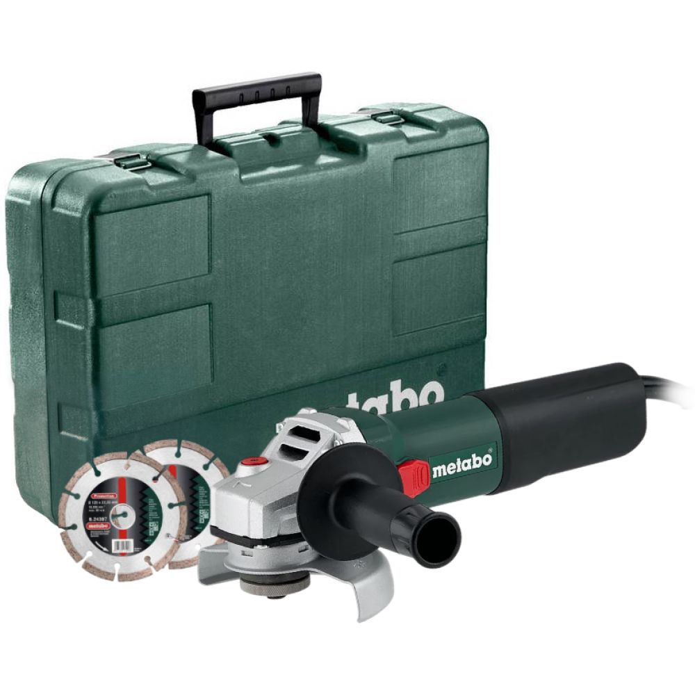 Угловая шлифмашина Metabo WEQ 1400-125, 1400 Вт, 125 мм, 11500 об/мин, в кейсе (600347510)