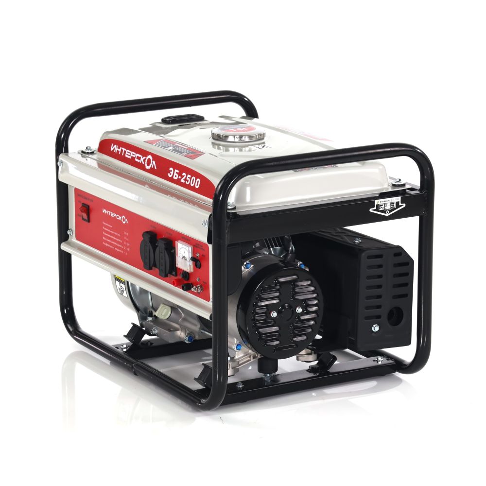 Генератор бензиновый ИНТЕРСКОЛ ЭБ-2500 синхронный, 2 кВт, (793.0.0.40)