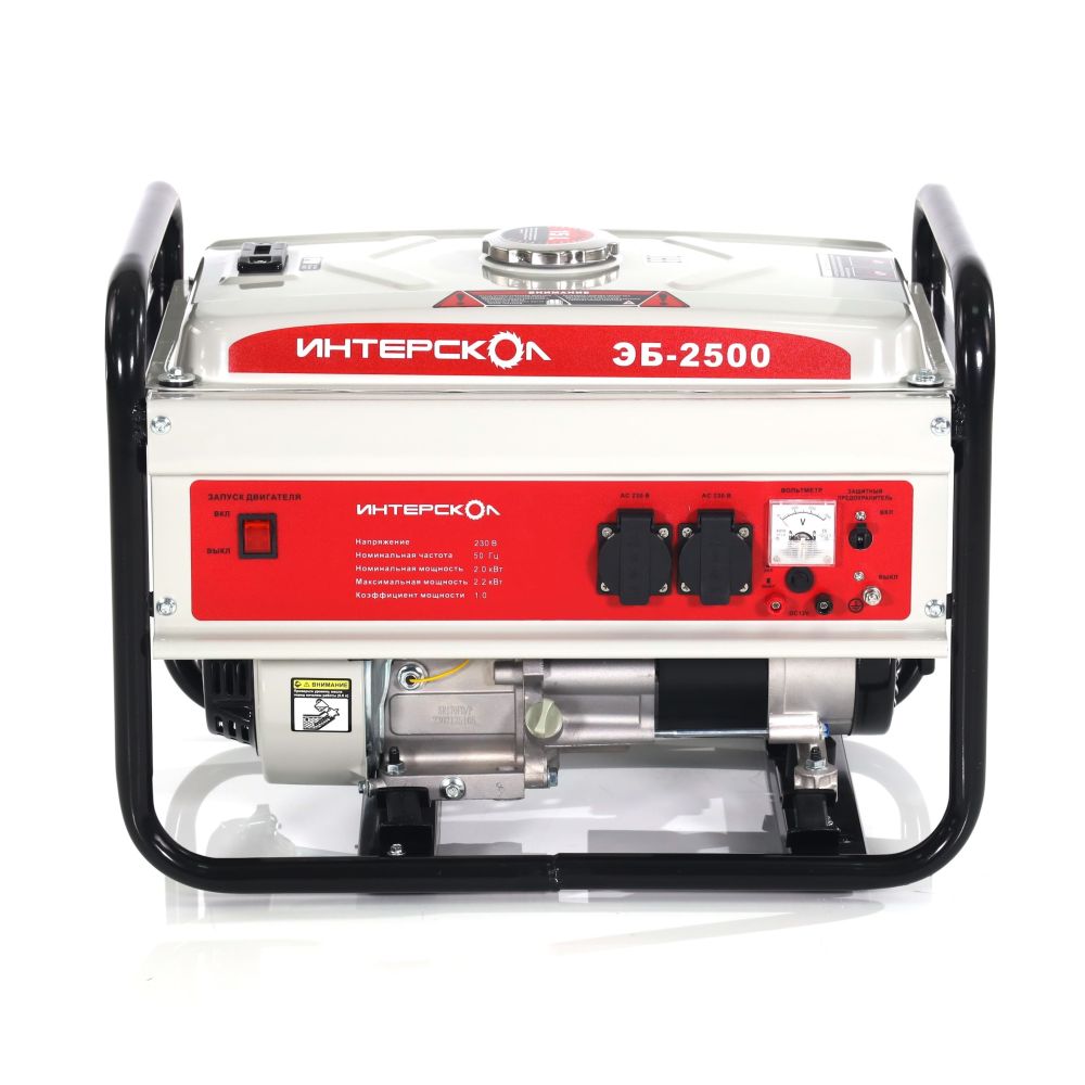 Генератор бензиновый ИНТЕРСКОЛ ЭБ-2500 синхронный, 2 кВт, (793.0.0.40)
