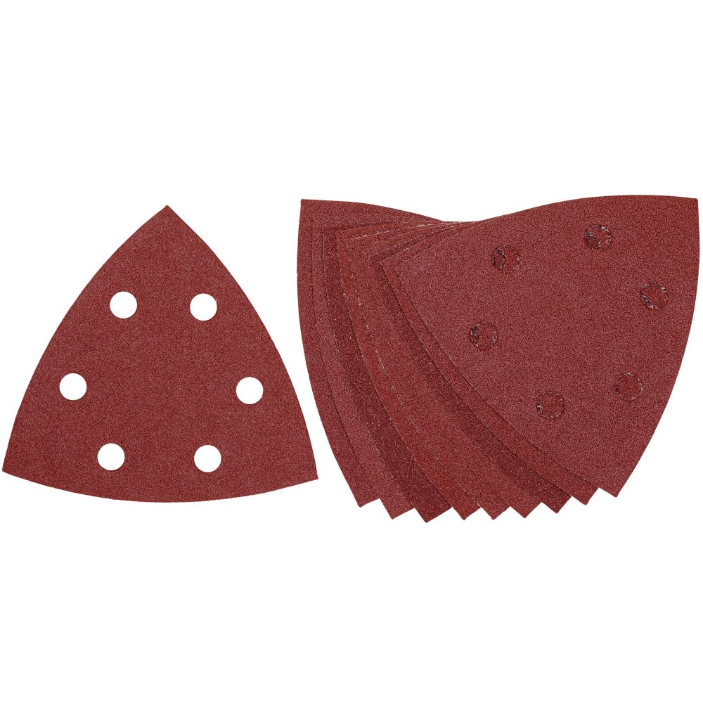 Шлифлисты дельта перфорированные 93мм, 120 G, 10шт DEWALT DT3093