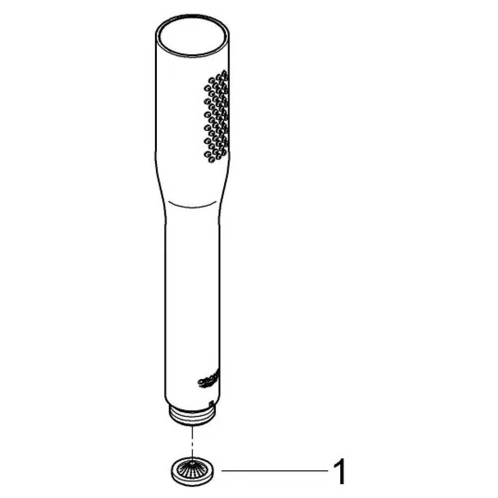 Ручной душ GROHE Euphoria Cosmopolitan Stick, 9,5 л/мин, 1 режим, хром (27400000)