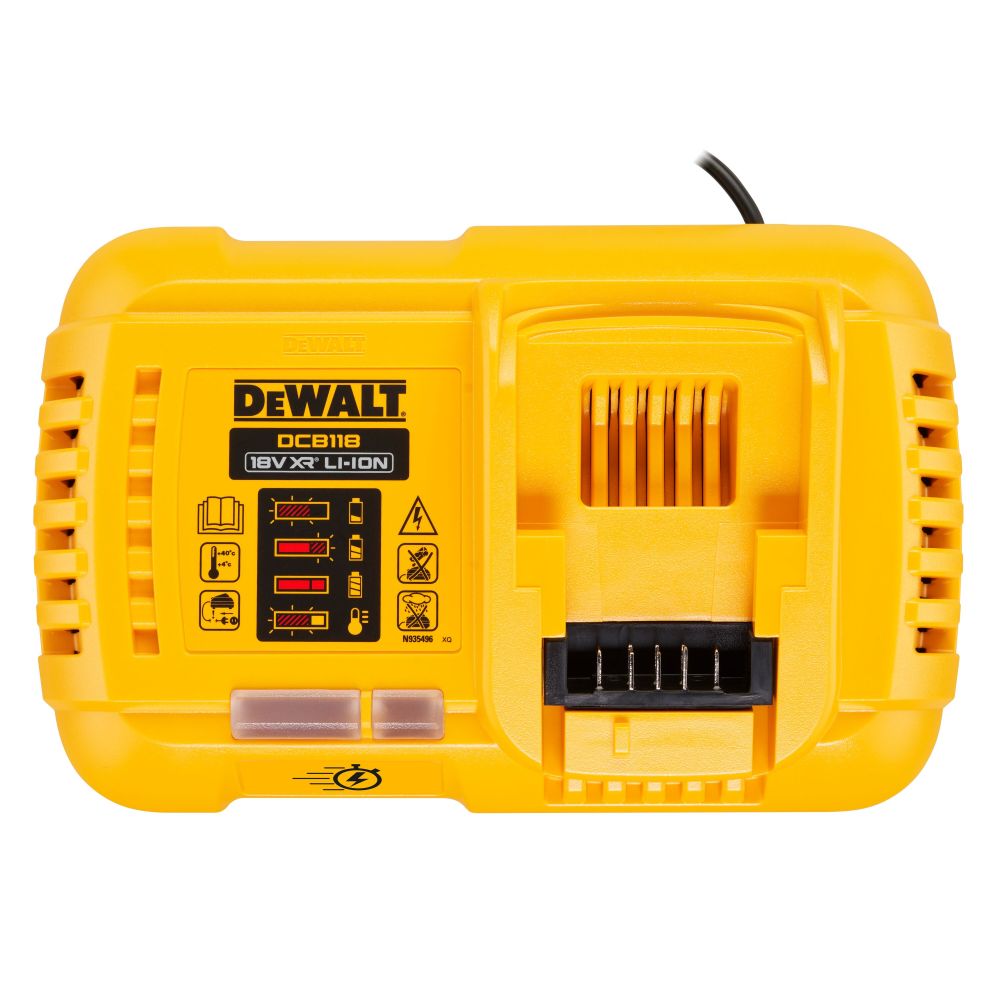 Набор DEWALT DCB118Y2T: 2 АКБ DCB548, Li-Ion, 18/54 В, 12/4 Ач и быстрое зарядное устройство DCB118, 18/54 В, 8 А, в кейсе TSTAK