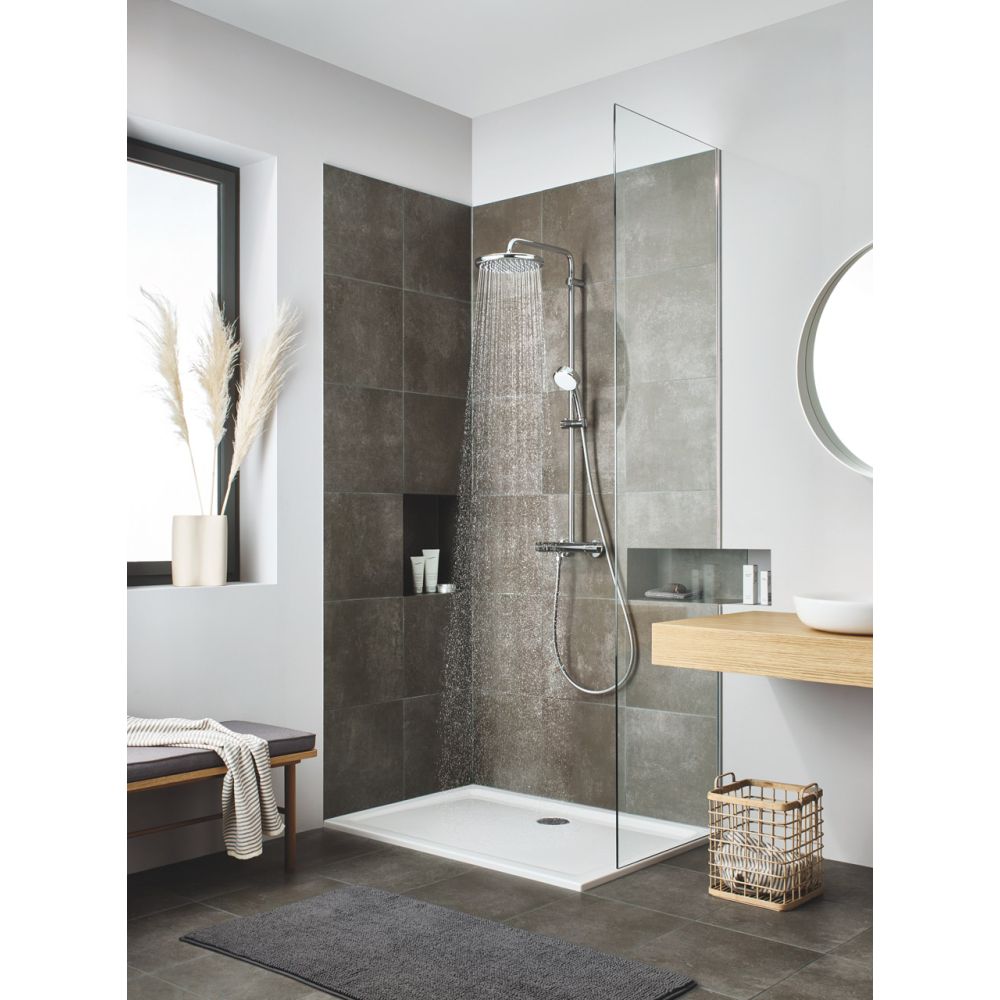 Душевая система GROHE Tempesta Cosmopolitan System 250 с термостатом для душа, хром (26670000)